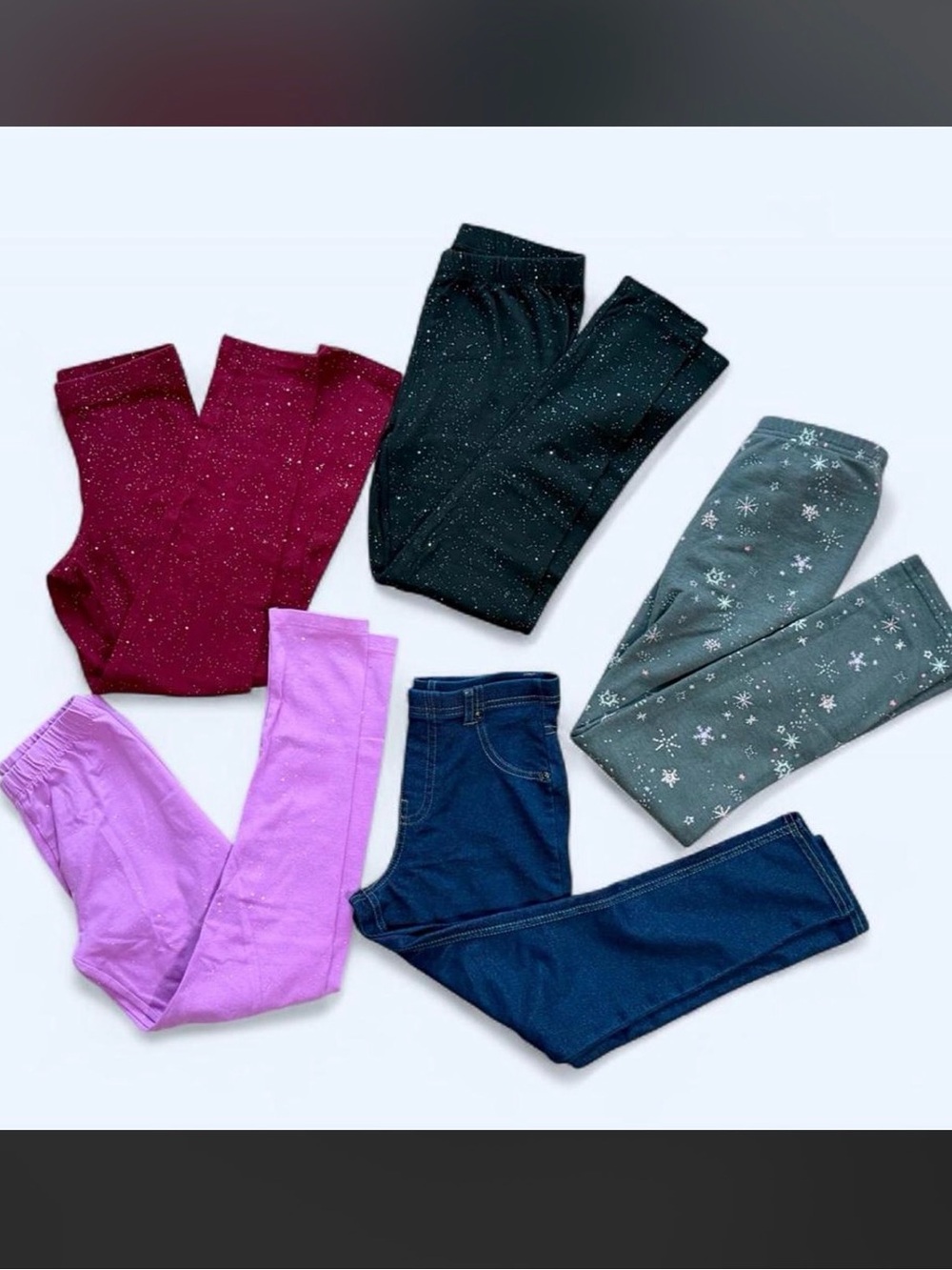 Bundle of 5 pair of girls leggings